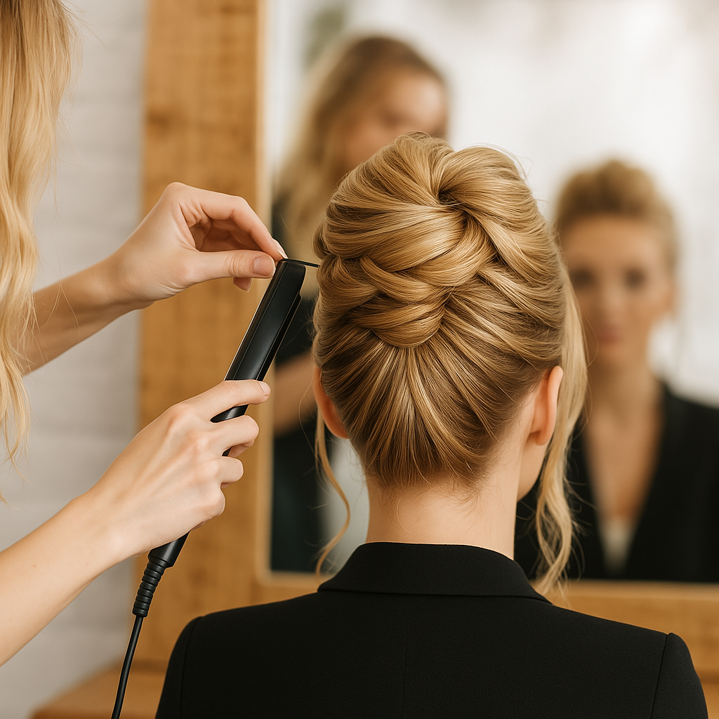 Hair styling example